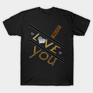 I love you man and woman unisex T-Shirt